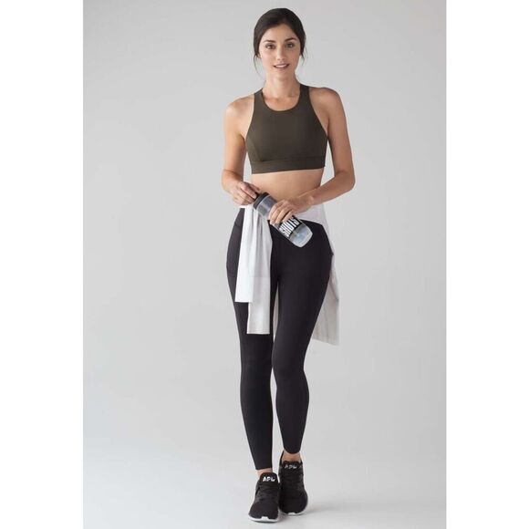 Lululemon Fast & Free 7/8 Tight II Nulux 25" Black Size 4 - Picture 4 of 11